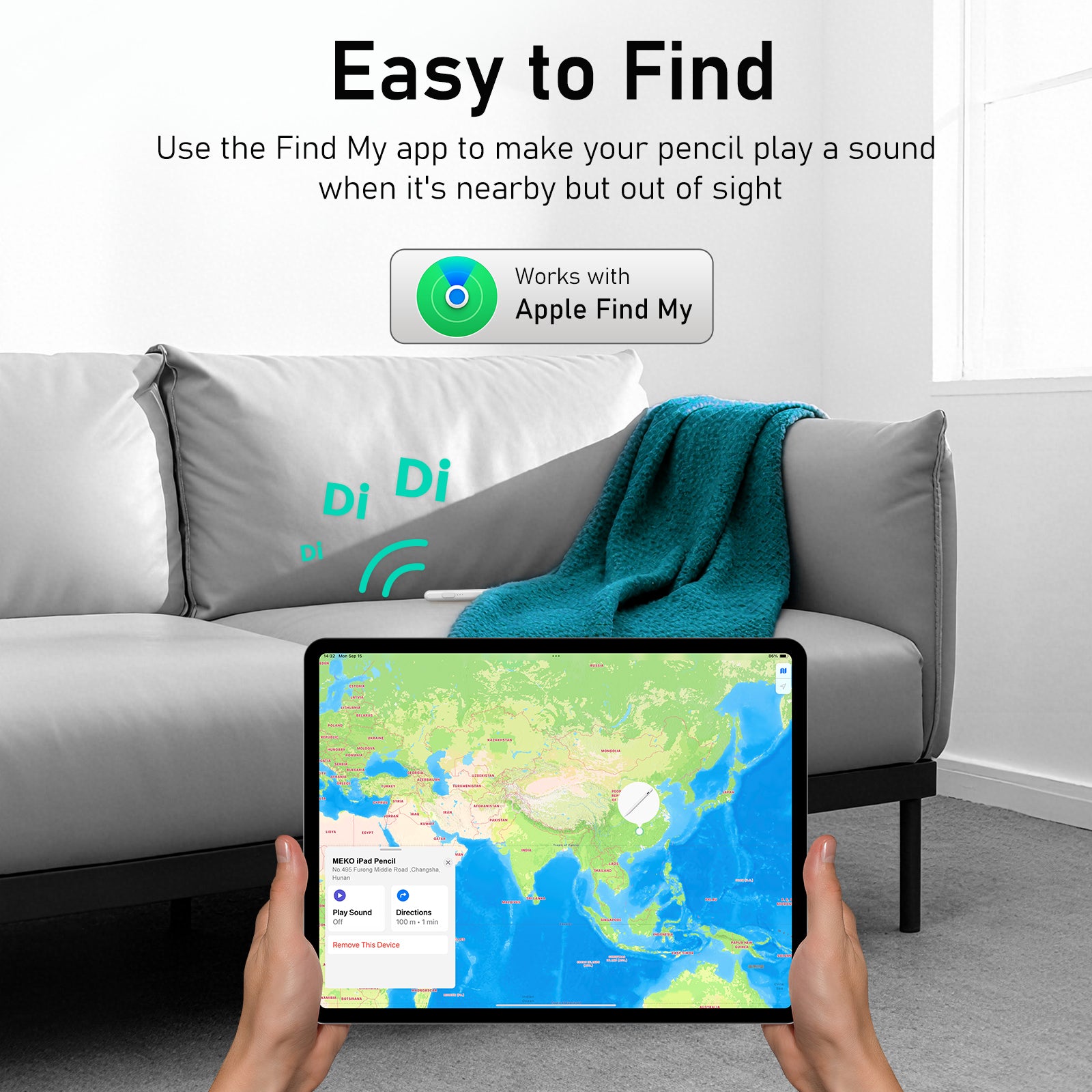 MEKO Find My Pencil For Apple iPad 2018-2025